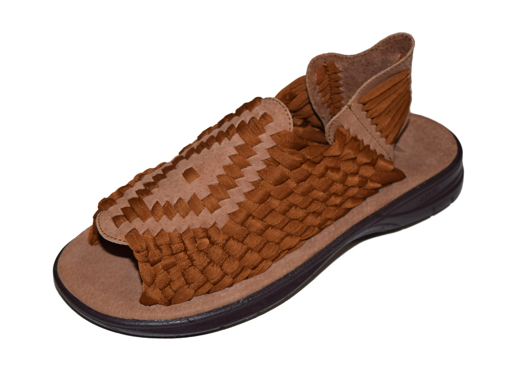 Carmel Handmade Leather Men's Sandals (Brown), Clothing