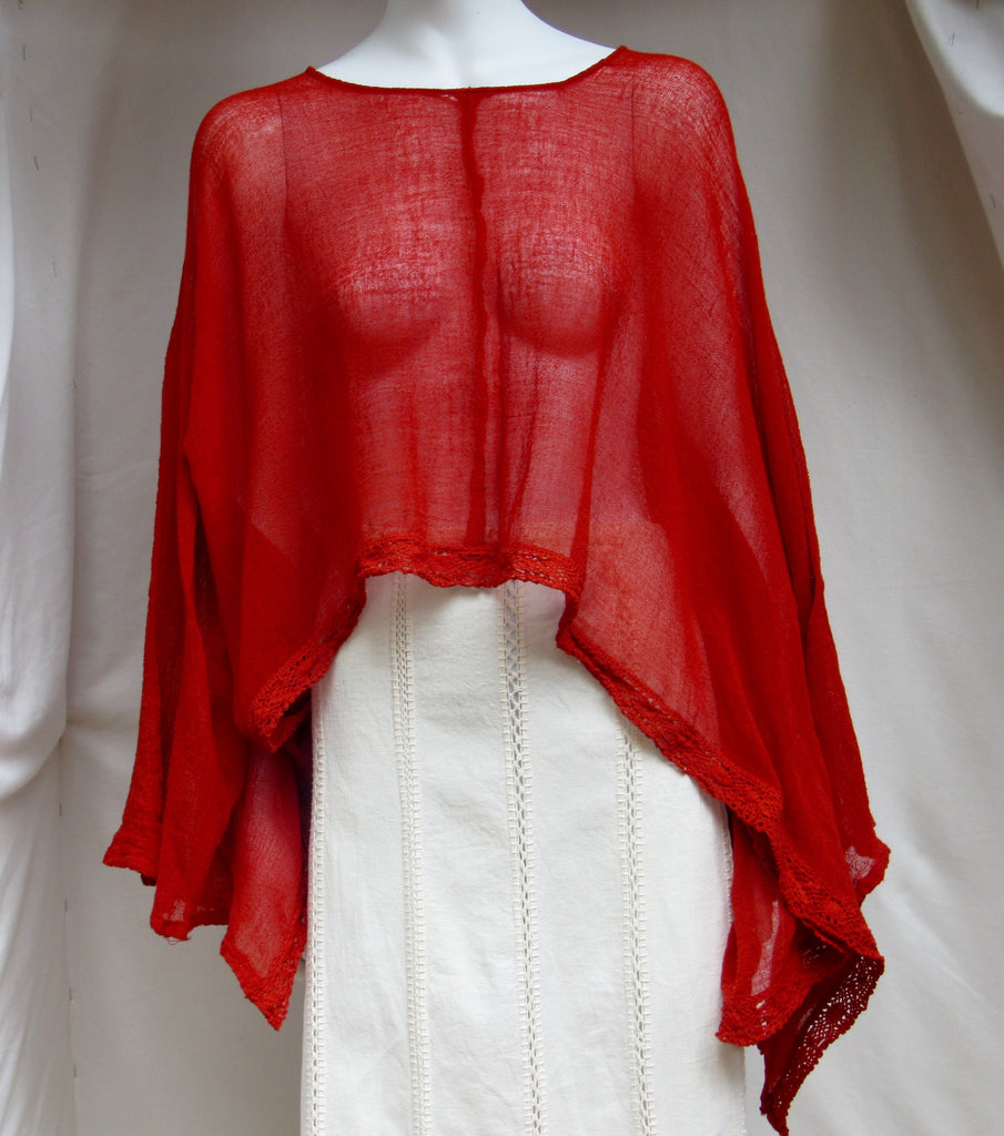 Fluido Light Gauze Cover Up Top Lobos Del Mar Clothing