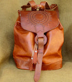 Leather Hand Tooled Backpacks