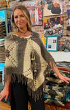 Inés Hongo Wool Poncho