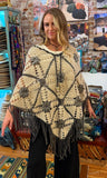 Inés Hongo Wool Poncho