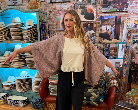 Bossa Nova Hand Loomed Shrug