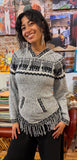 Alpaca Blend Pullover with Hood