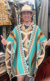 100% Wool Big Hombre Ponchos from Ecuador