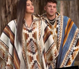 100% Wool Big Hombre Ponchos from Ecuador