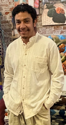 Chiapas Cotton Pleated Shirt