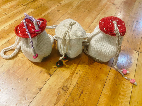 Inés Mushroom Wool Backpack