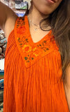Monse V Neck Embroidered Dress