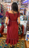 Chiapas Linen Embroidered Dress