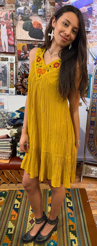 Monse V Neck Embroidered Dress