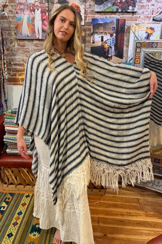 Hand Loomed Cocol Poncho