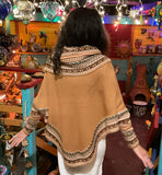 Peru Poncho With Sleeves
