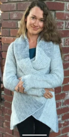 Consuelo Alpaca Thick Knit Wrap Sweater