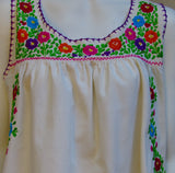 Rosita Traditional Mexican Embroidered Tank Top