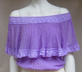 Arena Gauze Frilled Tube Top