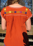 Chapalla Embroidered Traditional Mexican blouse