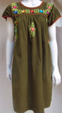 Chapalla Traditional Embroidered Floral Pleated Dress